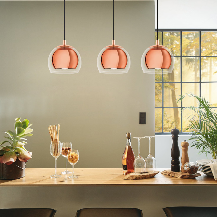 Eglo Rocamar pendellampa, koppar