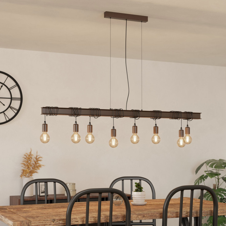 Eglo Townshend 4 pendellampa, 8 lampor