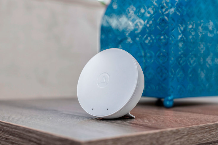 Airthings Wave Mini, måling af luftkvalitet og skimmelsvamp, hvid
