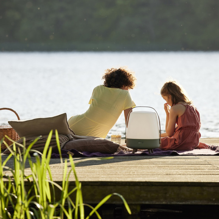 Kooduu Lite Up Play uppladningsbar lampa med högtalare, grön