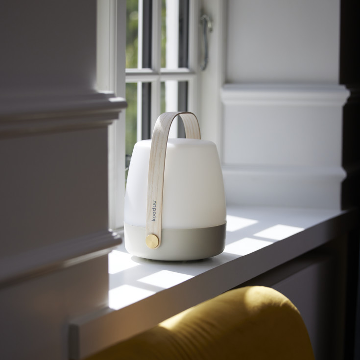 Kooduu Lite Up genopladelig lampe, beige