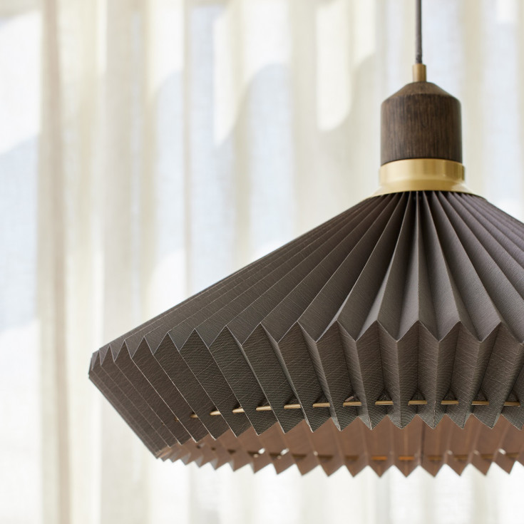 Halo Design Paris pendellampe, brun, Ø56 cm