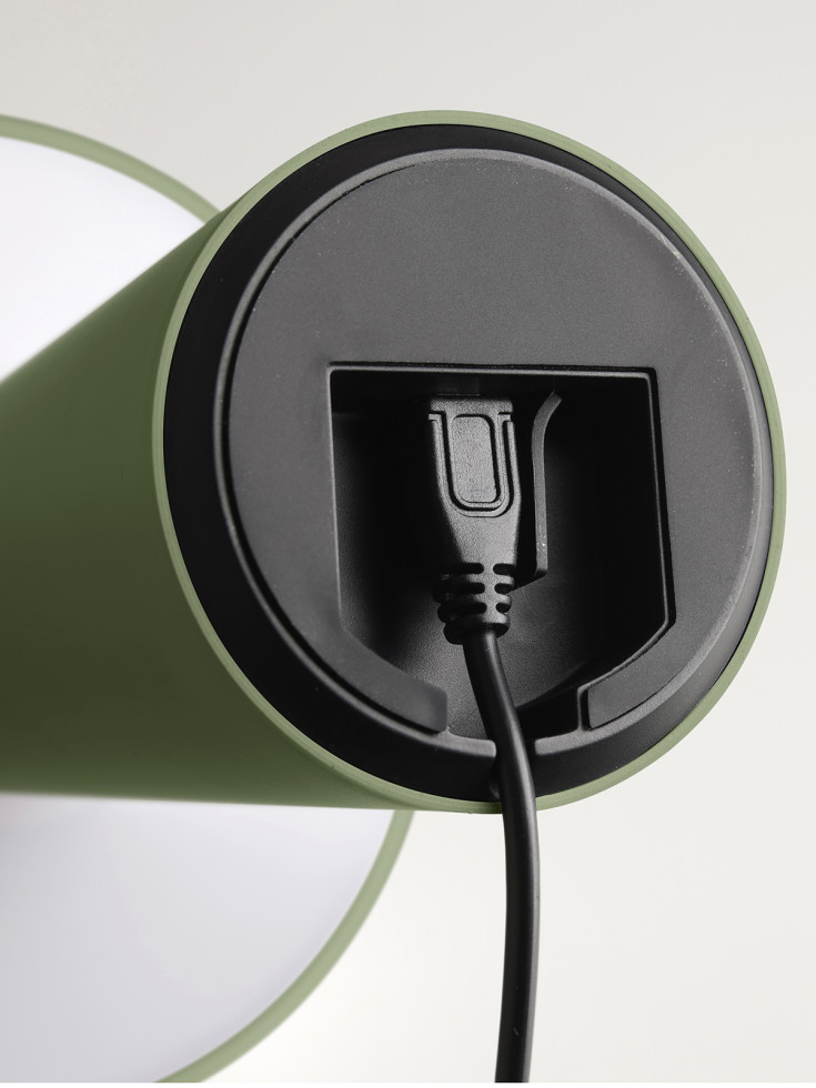 Nielsen Light Move Me uppladdningsbar bordslampa, olivgrön