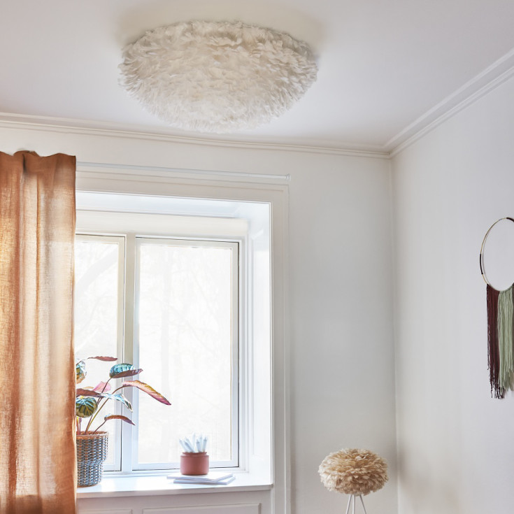 Umage Eos Up tak- & vegglampe, hvit, Ø70 cm