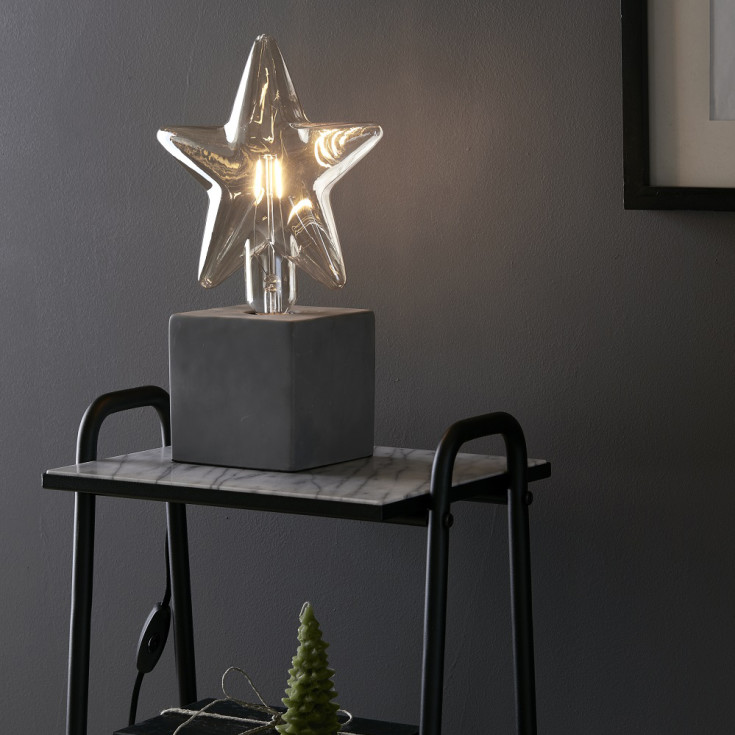 Markslöjd Billsta stjerne med lys