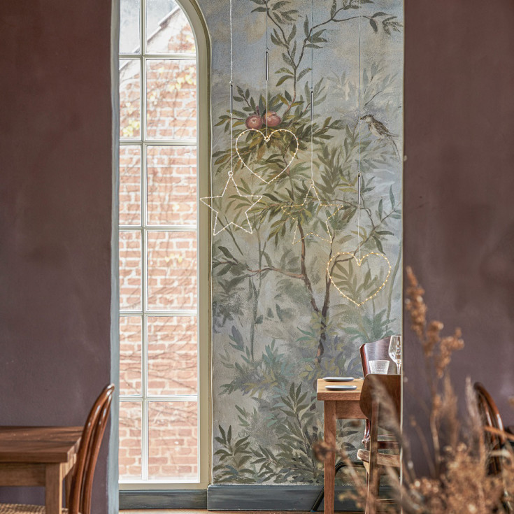 Sirius Liva stjerne med lys, 40 lys, hvid