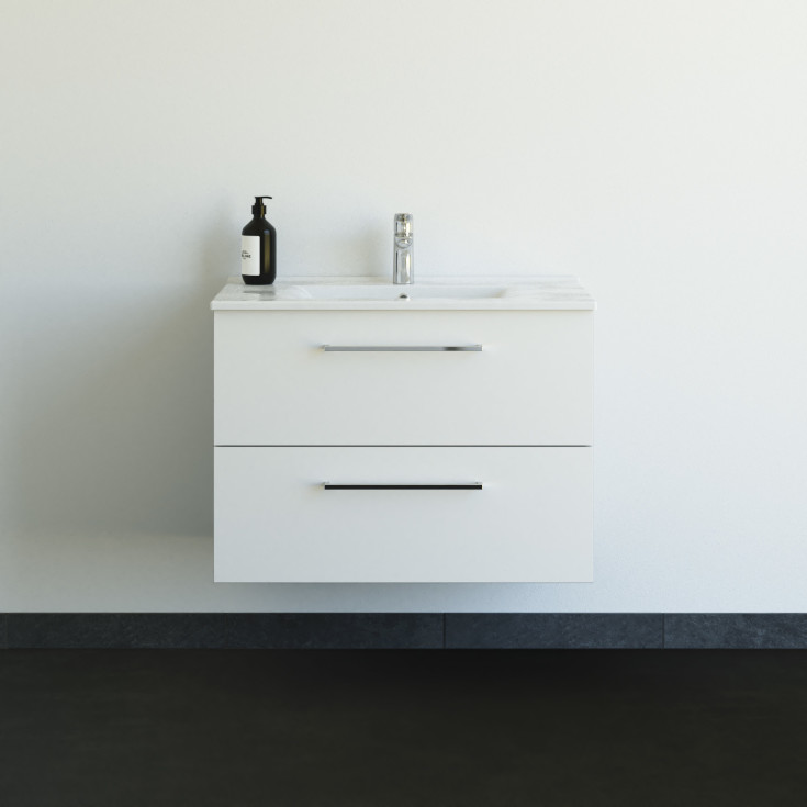 Dansani Mido+ møbelpakke, 81x45,5 matt hvit