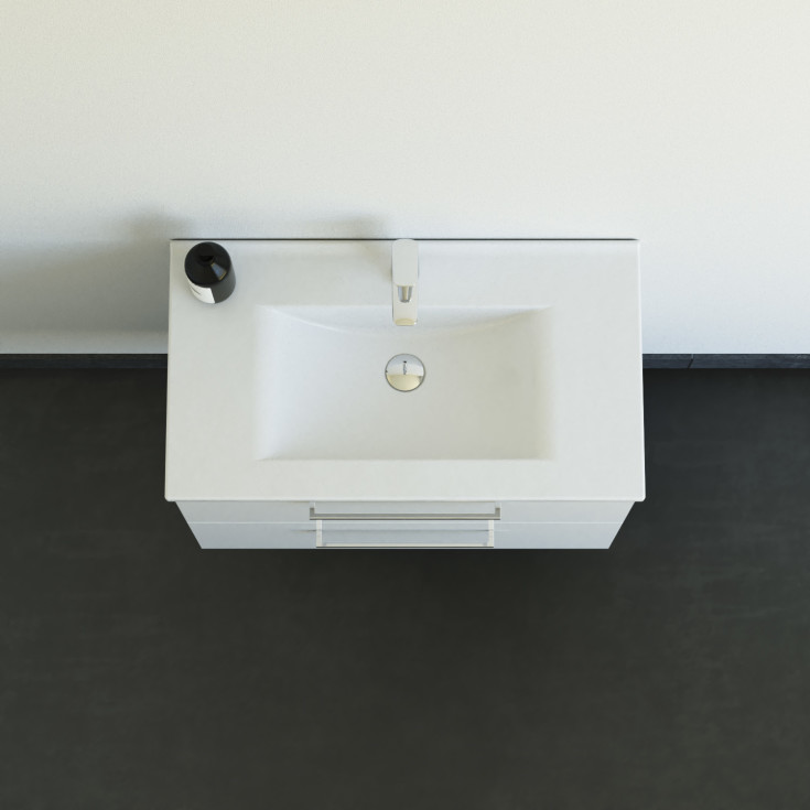 Dansani Mido+ møbelpakke, 81x45,5 hvit høyglans