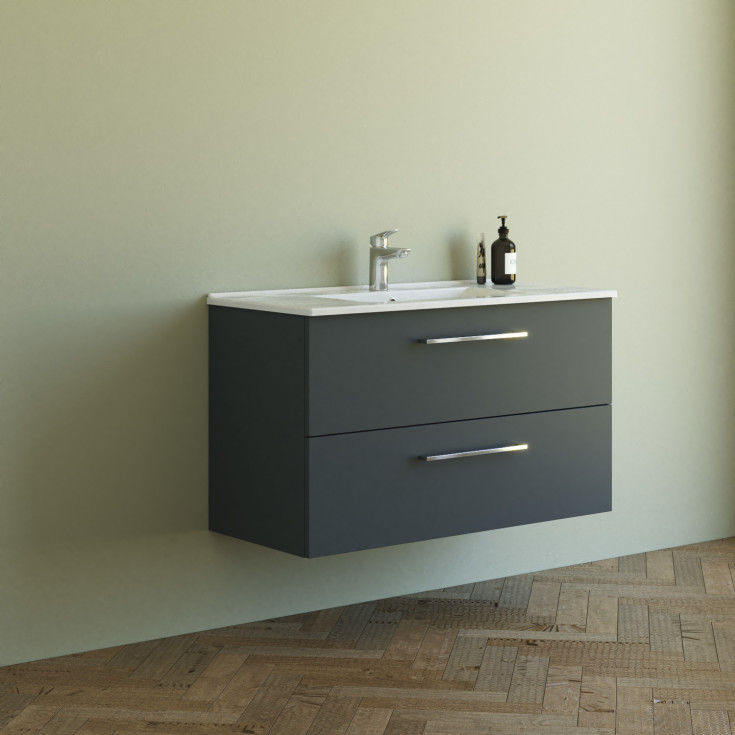 Dansani Mido+ møbelpakke, 101x45,5 matt grå