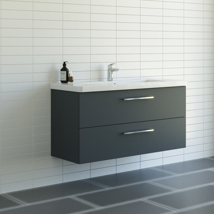 Dansani Mido+ møbelpakke, 122,7x47,2 matt grå