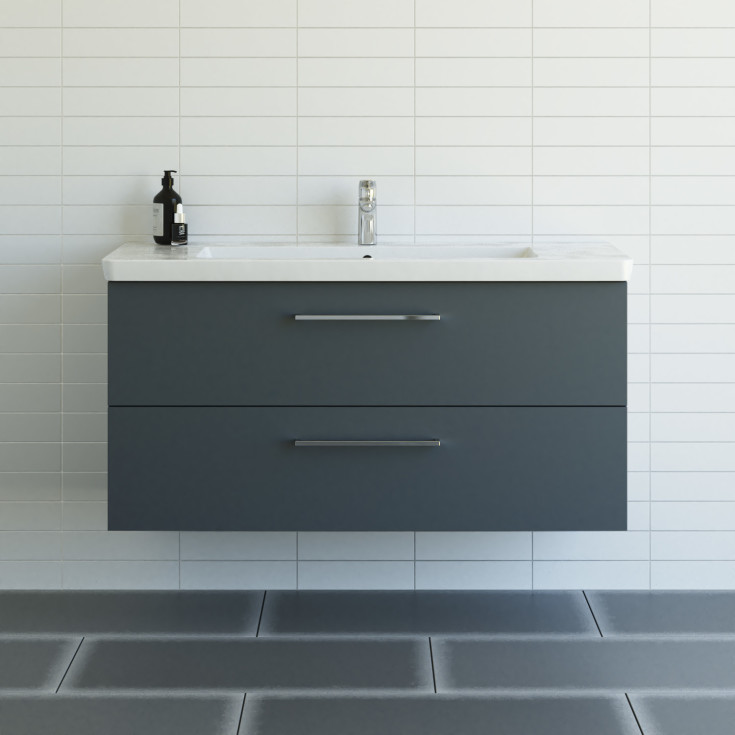 Dansani Mido+ møbelpakke, 122,7x47,2 matt grå