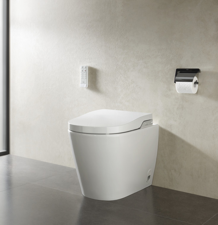 Roca Inspira douchetoilet, m/ integreret cisterne, hvid