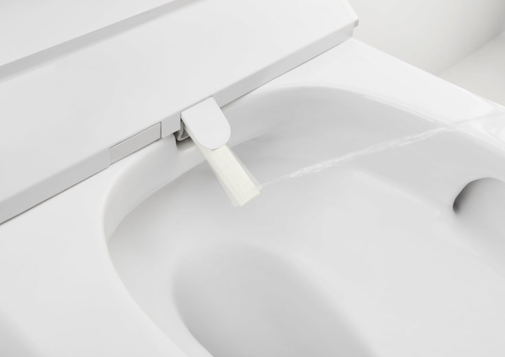 Roca Inspira douchetoilet, m/ integreret cisterne, hvid