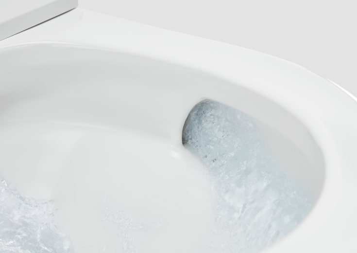 Roca Inspira douchetoilet, m/ integreret cisterne, hvid