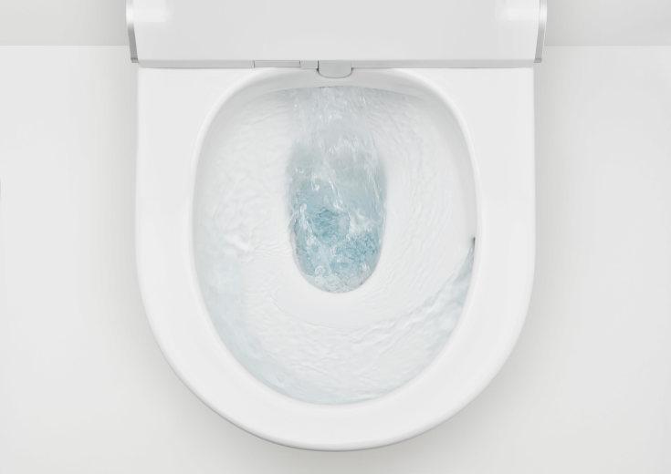 Roca Inspira douchetoilet, m/ integreret cisterne, hvid