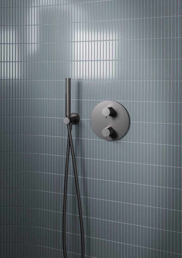 Damixa Silhouet HS1 brusesæt, vandbesparende,  antracit