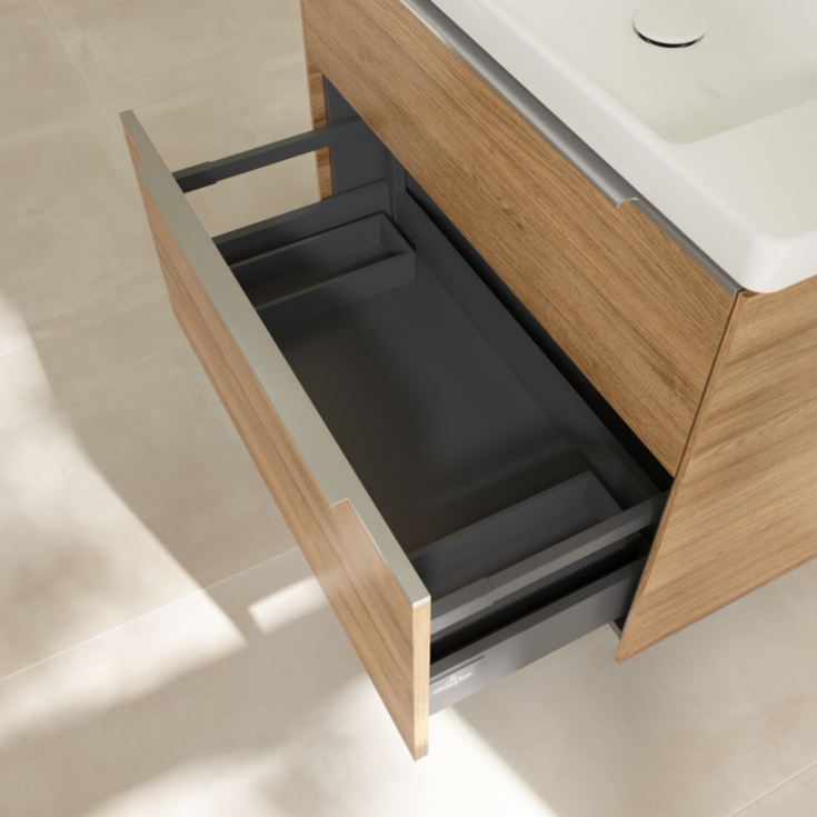 Villeroy & Boch Subway 3.0 servantskap, 77,2x47,8 cm, eik