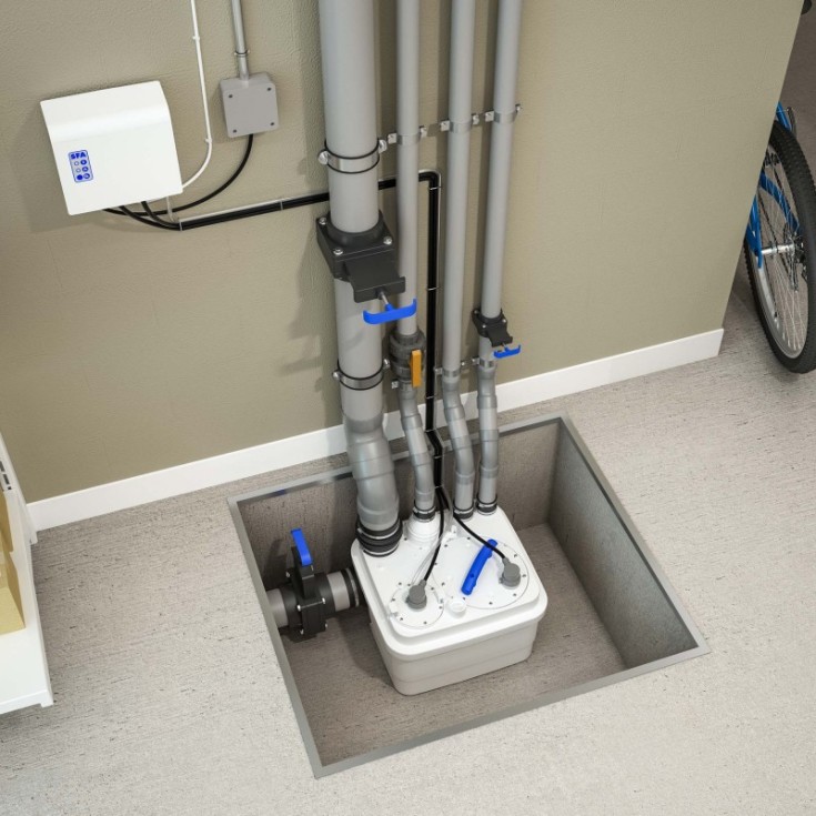 Saniflo Sanicubic 1 afløbspumpe med kværn