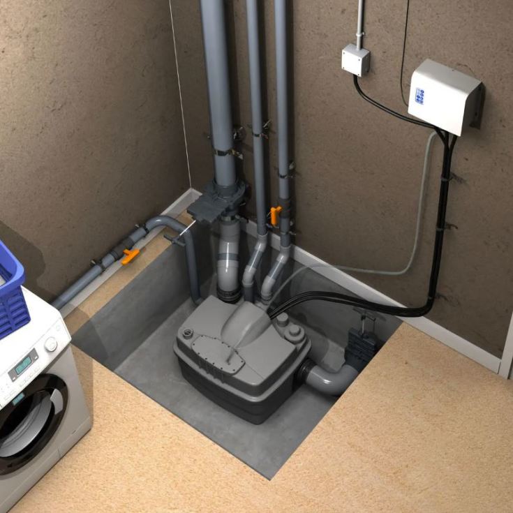 Saniflo Sanicubic 2 classic afløbspumpe med kværn