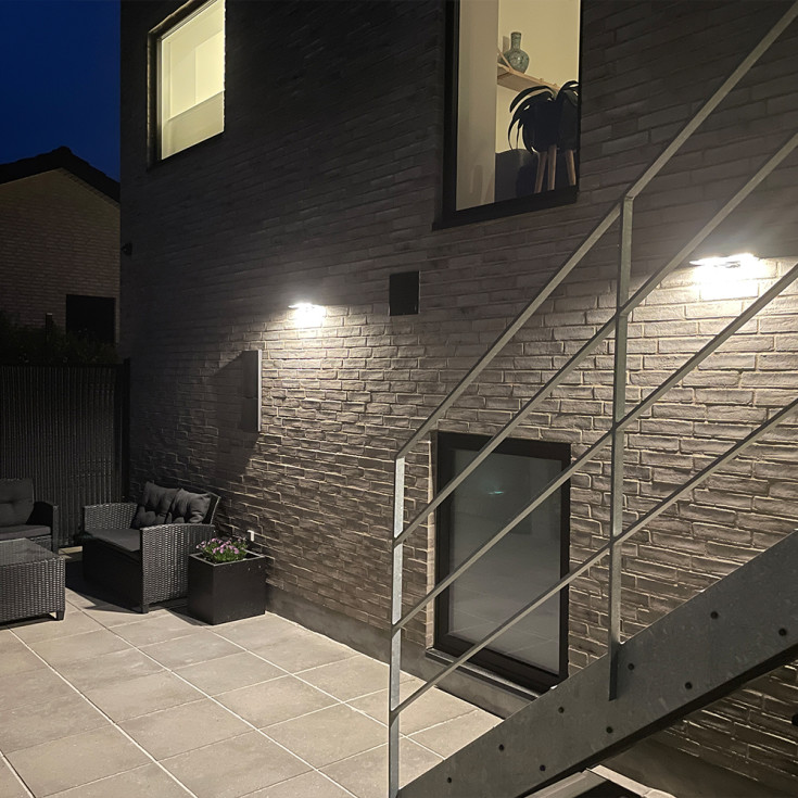 Mylight Brick solcelle væglampe med sensor