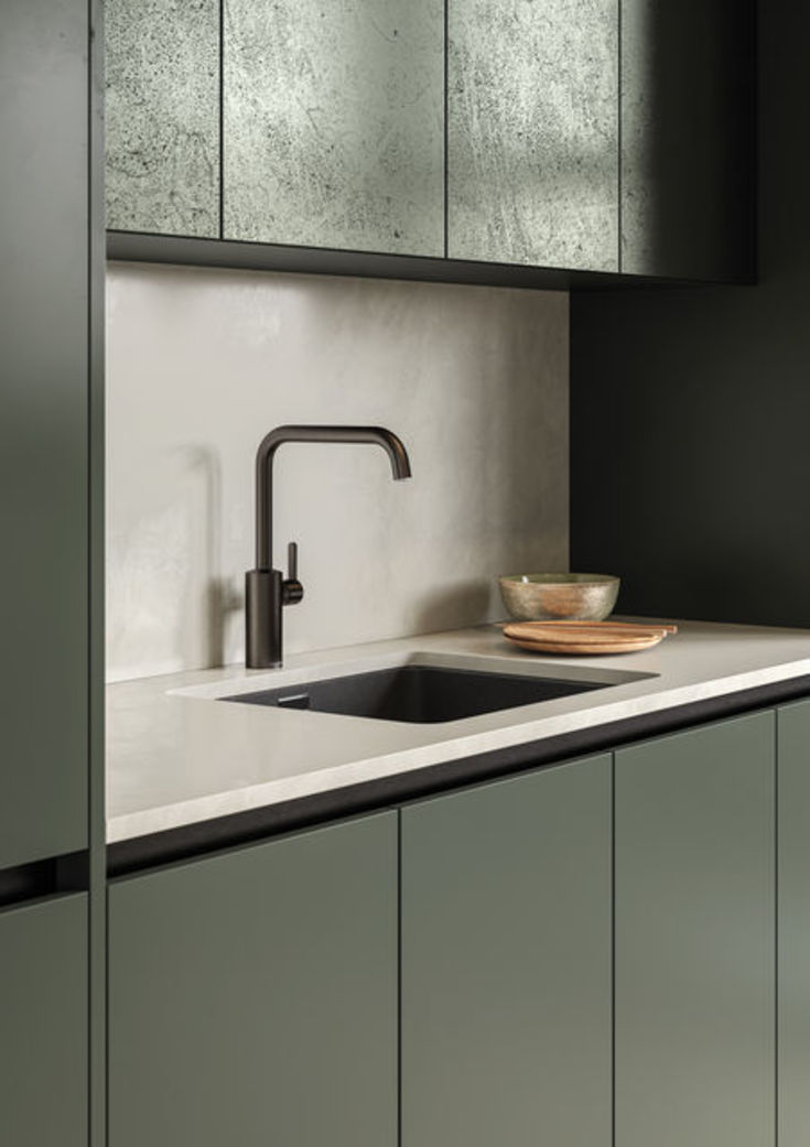 Damixa Silhouet køkkenarmatur, antracit