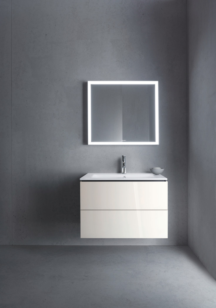 Duravit L-Cube tvättställsunderskåp, 82x48 cm, vit högglans