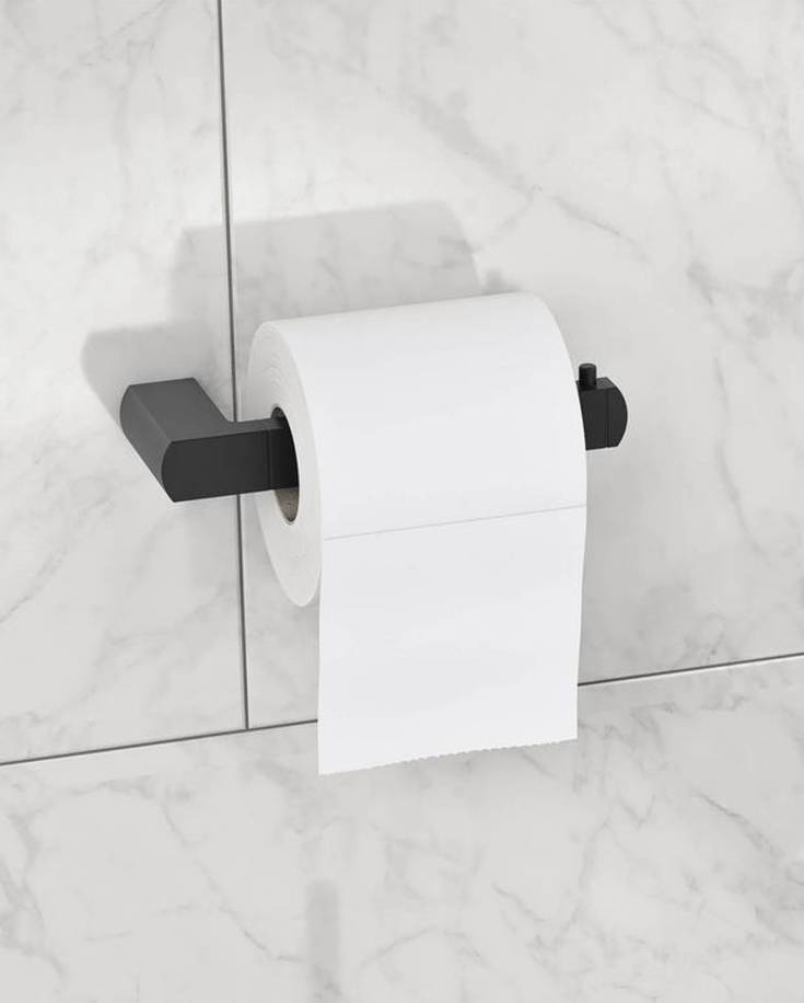 Gustavsberg Square toiletrulleholder, mat sort