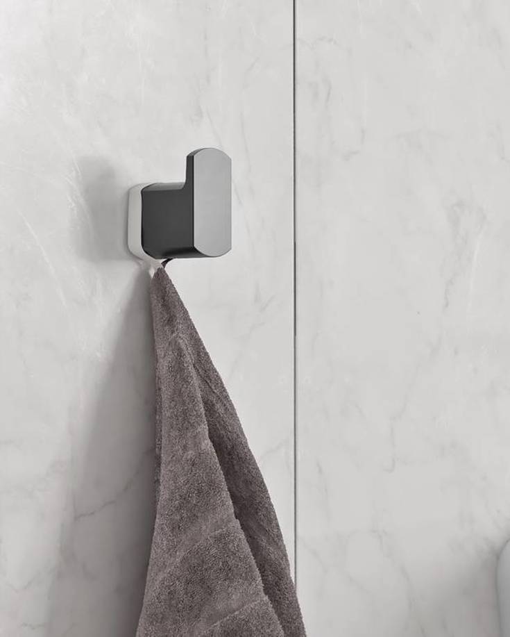 Gustavsberg Square håndklekrok, matt sort
