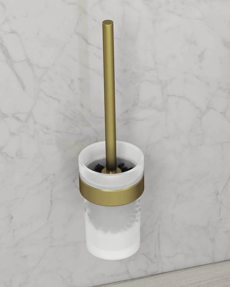 Gustavsberg Square toalettborste, borstad mässing