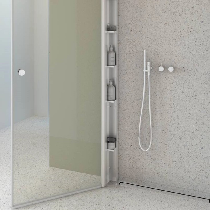 Dansani Match Tower brusehylde, til model A, B, E, satin