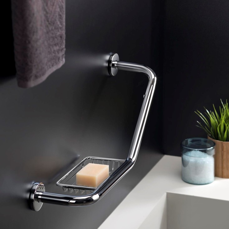 Cosmic Architect stödhandtag, 50 cm, 135°, höger, krom