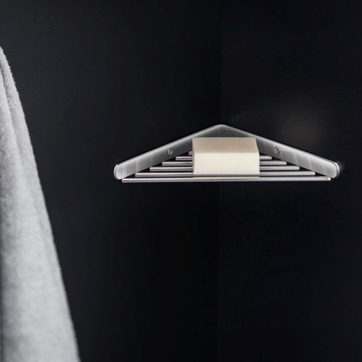 Cosmic Logic duschhylla, polerat rostfritt stål