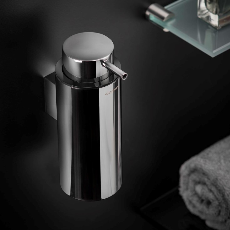 Cosmic Logic såpedispenser, polert rustfritt stål