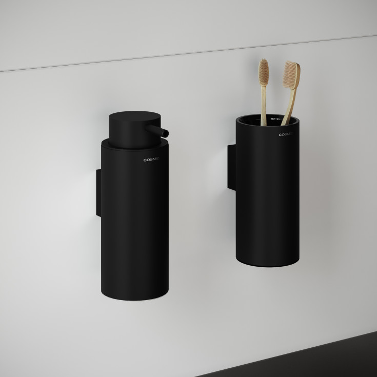 2 stk Cosmic Logic såpedispenser, matt sort