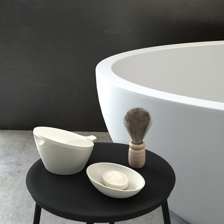 Cosmic Saku sæbeskål, hvid