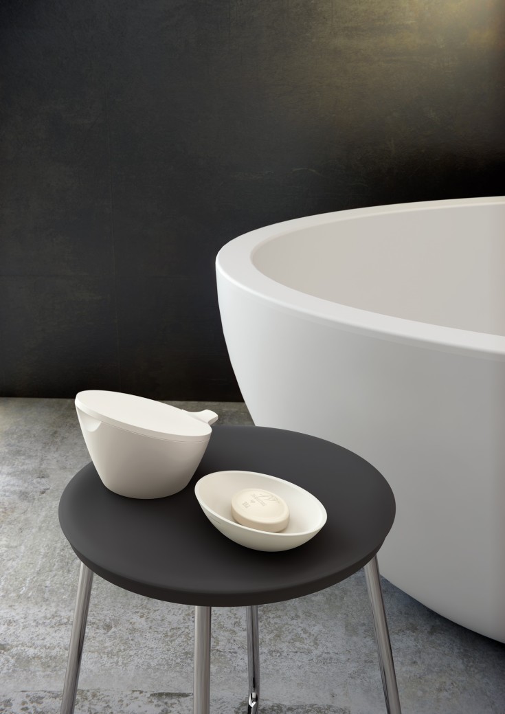 Cosmic Saku såpeskål, beige