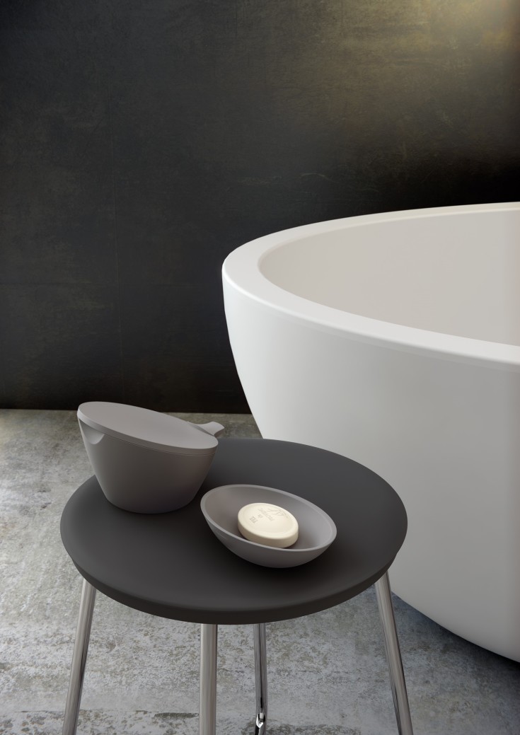 Cosmic Saku såpeskål, grå