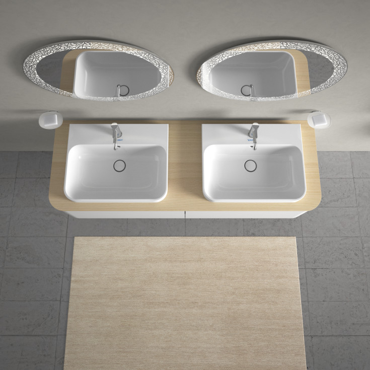Duravit Happy D.2 tvättställ, 60x46 cm, vit