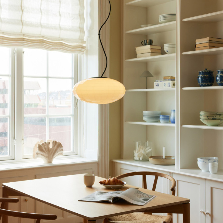 Halo Design Mesh pendellampe, opal, Ø20 cm