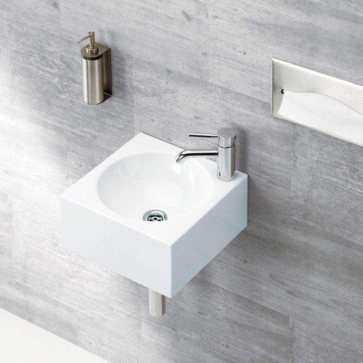 Alape håndvask, 32,5x32,5 cm, hvid