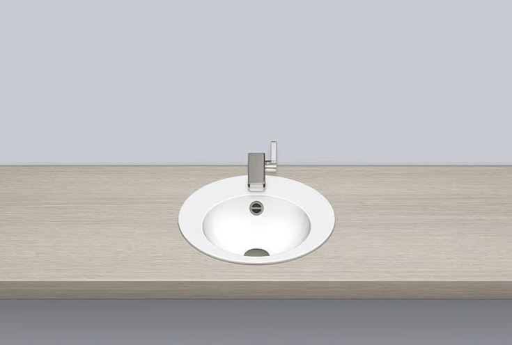 Alape K400 håndvask, 40x40 cm, hvid