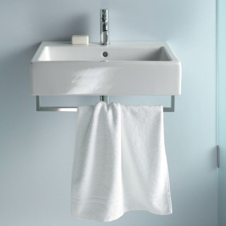 Duravit Vero handduksstång för tvättställ, 55 cm, krom