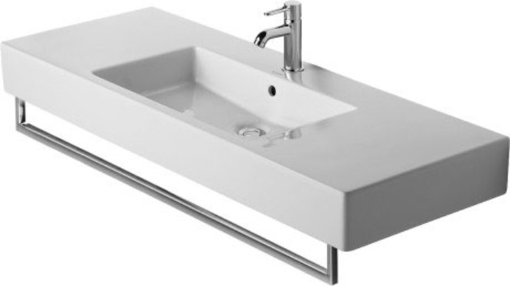 Duravit Vero håndklædeholder til håndvask, 120,5 cm, krom