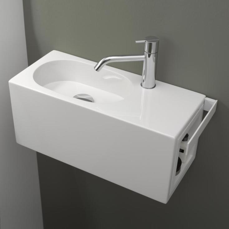 Alape XXS1 håndvask, 58x23,6 cm, venstre, hvid