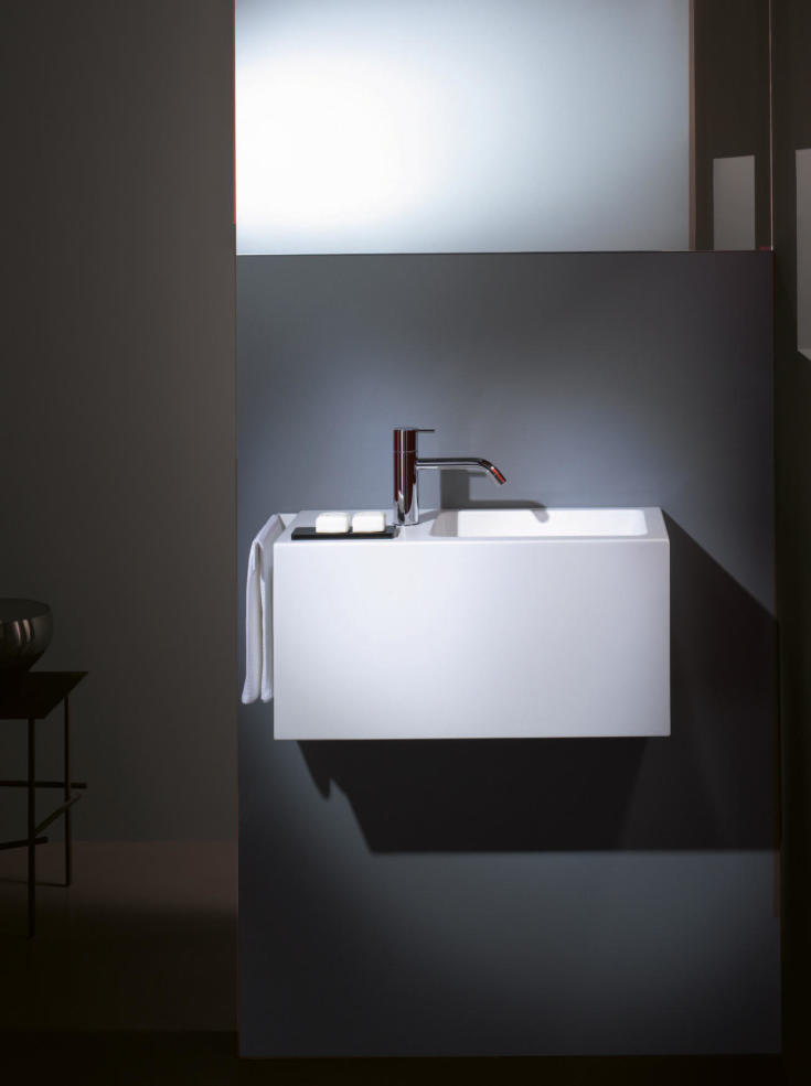 Alape XXS2 servant, 58x23,6 cm, høyre, hvit