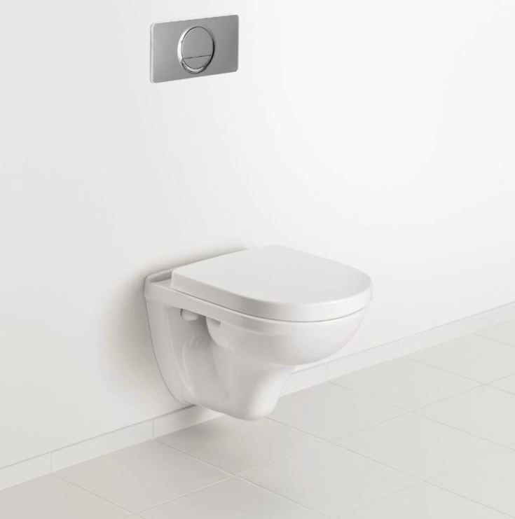 Villeroy & Boch O.Novo vegghengt toalett, uten spylekant, hvit