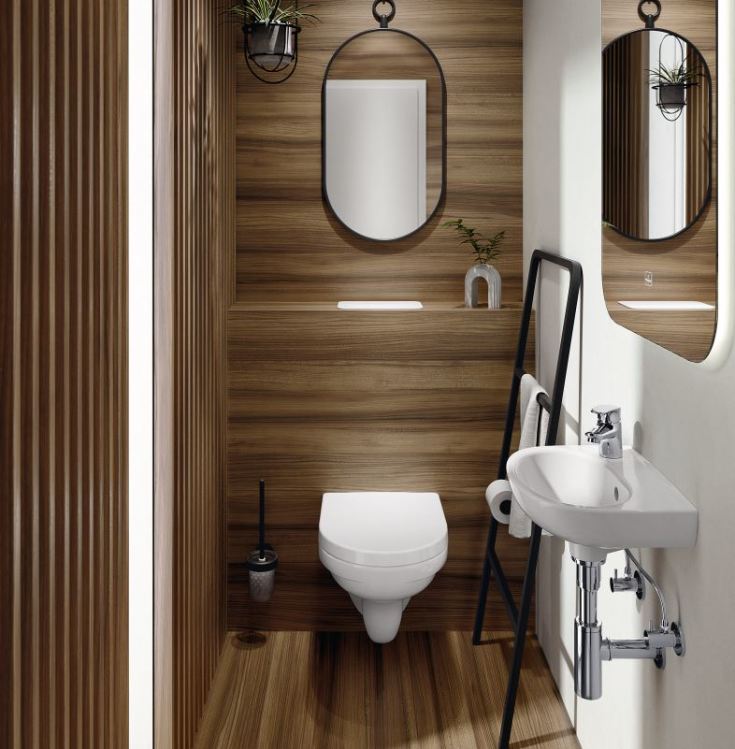 Villeroy & Boch O.Novo væghængt toilet, uden skyllekant, hvid