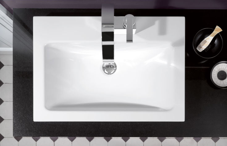 Alape R-Serie tvättställ, 58,5x40,5 cm, vit