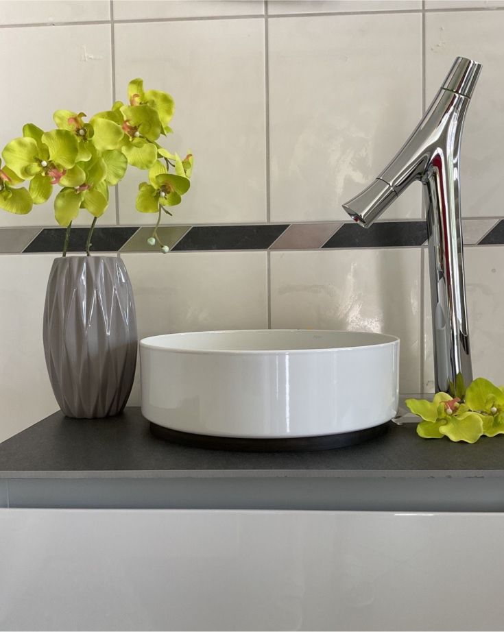 Alape Unisono håndvask, Ø32,5 cm, hvid