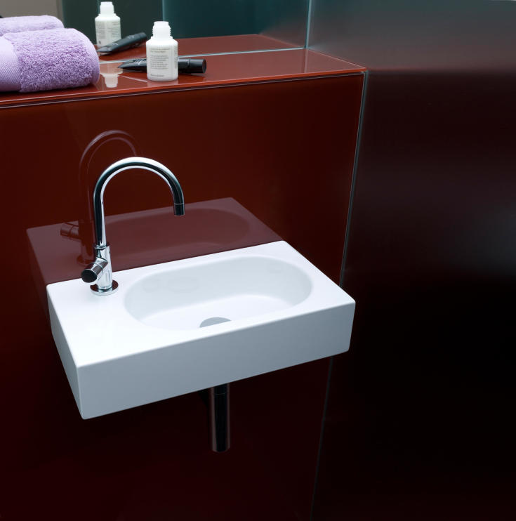 Alape Xplore.S tvättställ, 50x26,8 cm, höger, vit